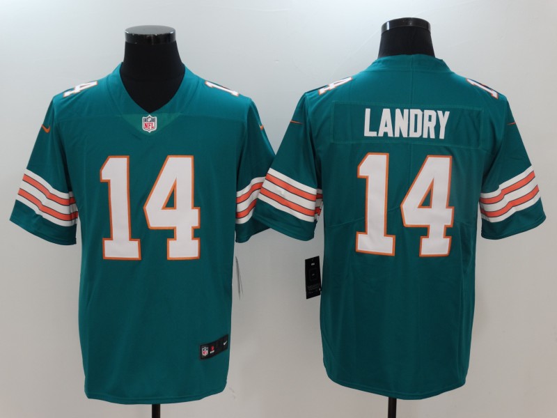 Men's Miami Dolphins Jarvis Landry #14 Green Jersey